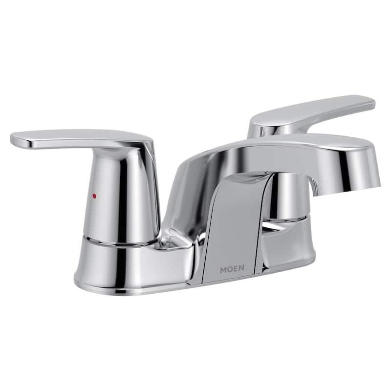 Moen 6499572 Chateau 1.2 GPM Centerset Bathroom Faucet with Pop-Up - Polished Chrome - Polished Chrome