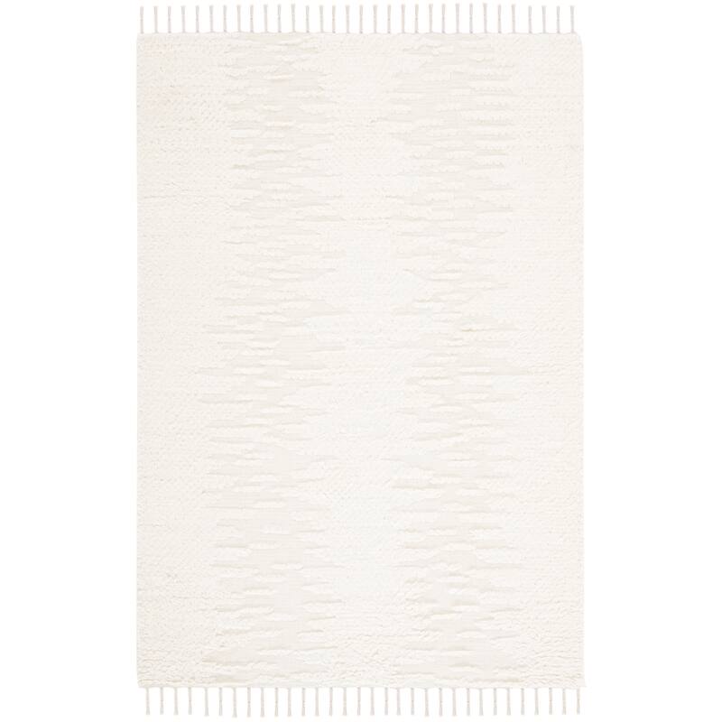 SAFAVIEH Handmade Casablanca Shag Luma Tribal Wool Rug