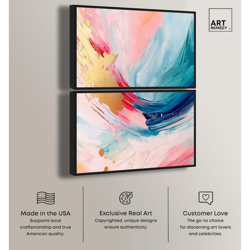 Burst of Energy Canvas Set of 2 by Art Remedy