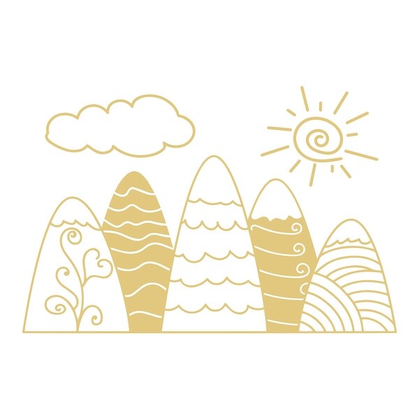 mountain decal nursery
