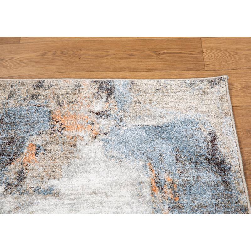 Marina Collection Abstract Multicolor Area Rug