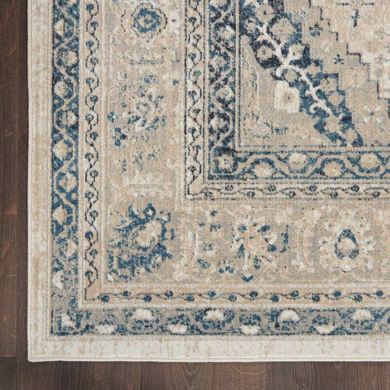 Malta Bordered Center Medallion Area Rug