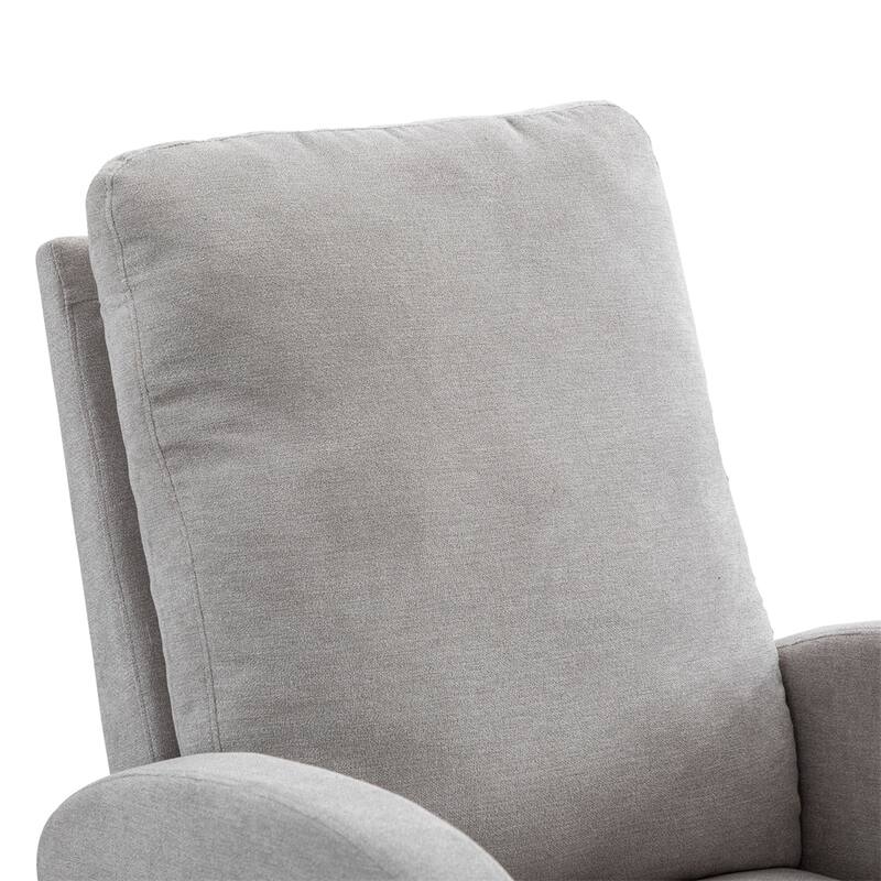 Nursery Rocking Glider Chair with High Back and Side Pocket