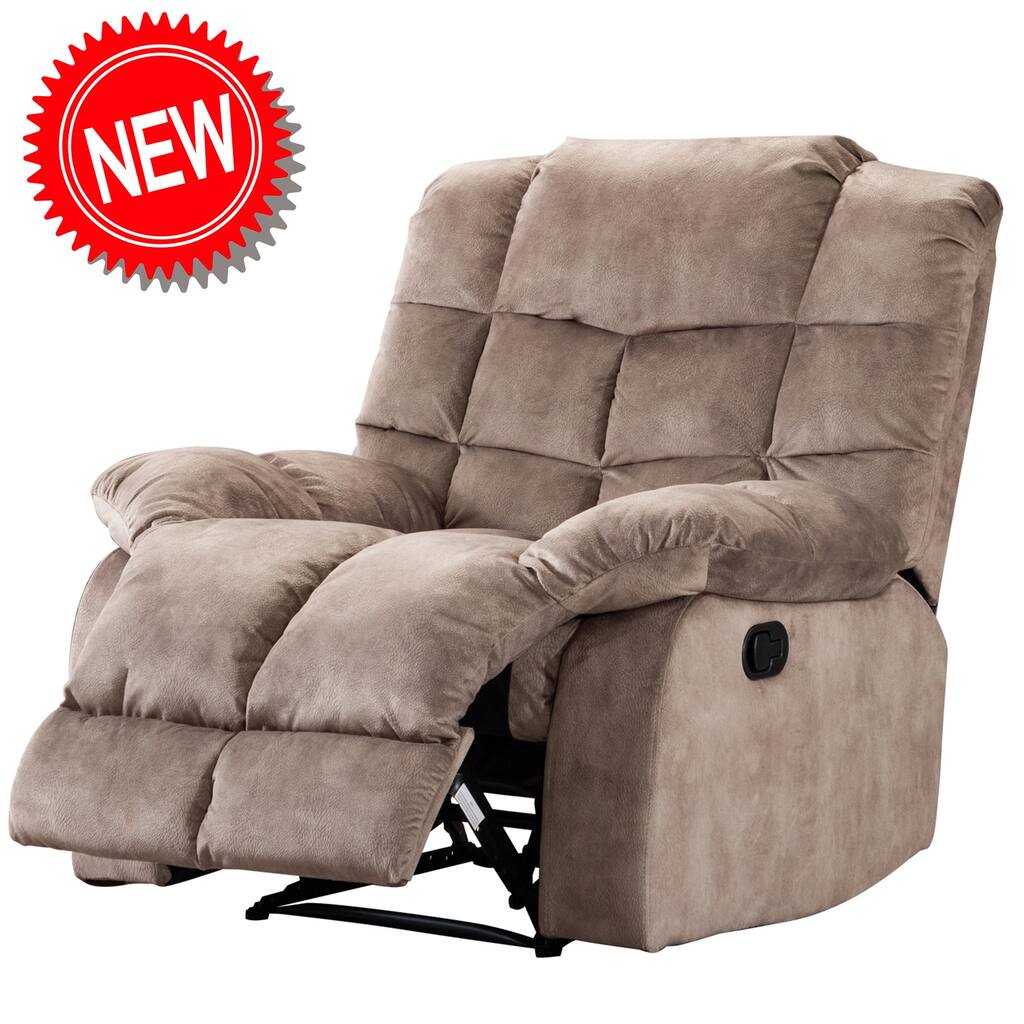 Overstuffed Recliner Chair with Enhanced Comfort