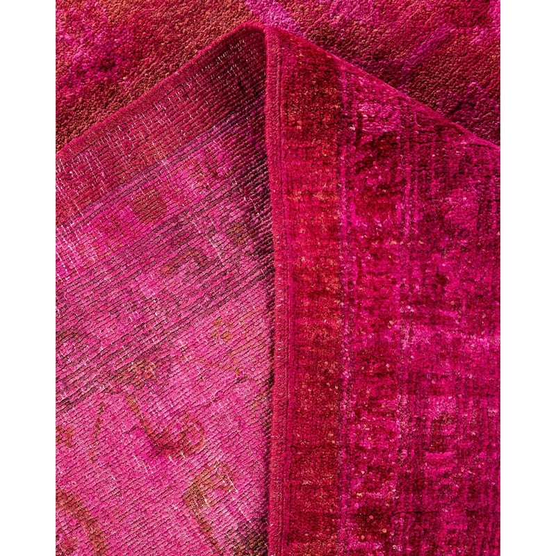Vibrance, One-of-a-Kind Hand-Knotted Area Rug - Pink, 8' 3" x 10' 1" - 8' 3" x 10' 1"