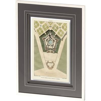 Plan Du Palais De Caprarola Framed Art Print