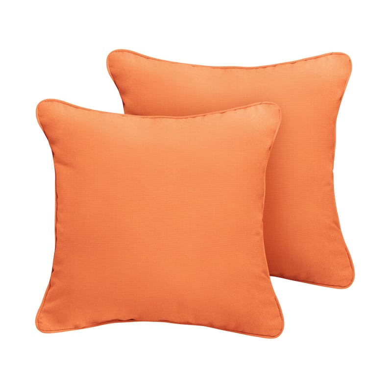 Clara 18-inch Indoor/ Outdoor Sunbrella Throw Pillows (Set of 2)