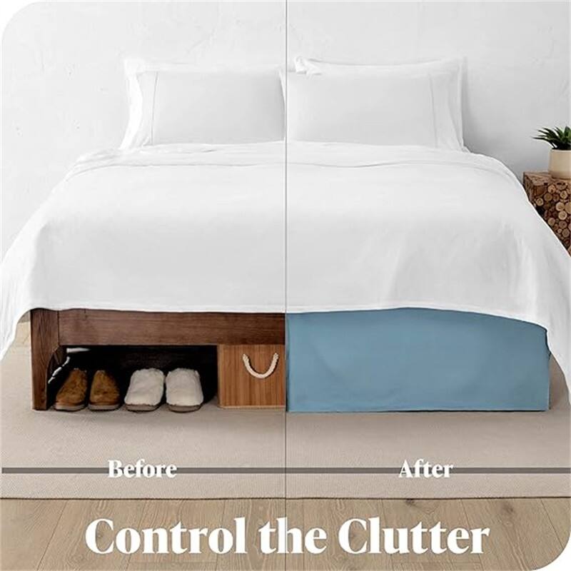 Pleated bed skirt