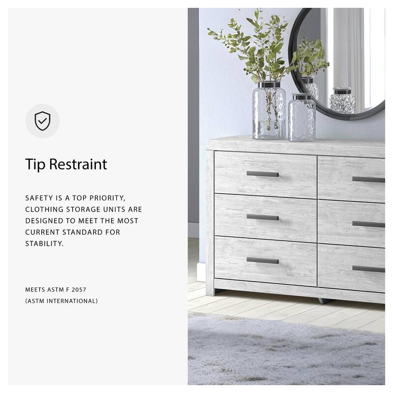 Signature Design by Ashley Cayboni Whitewash Dresser