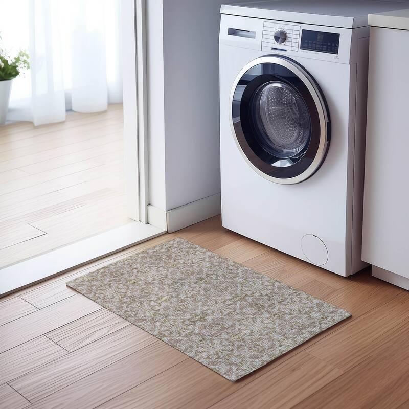 Machine Washable Indoor/ Outdoor Chantille Traditional Medallions Rug