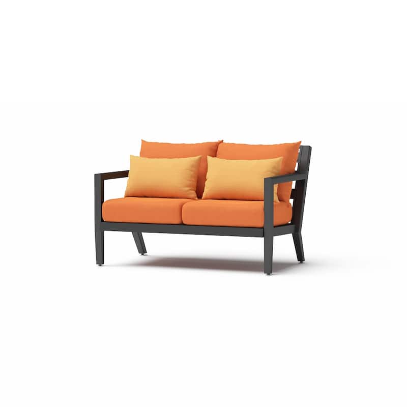 Thelix 5 Piece Sunbrella Outdoor Patio Seating Set