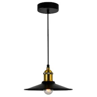 Brave 1 Light 9in Black Mini Pendant