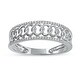 preview thumbnail 8 of 11, 1/6ct TDW Diamond Cuban Link Mens Band in 10k Gold by De Couer