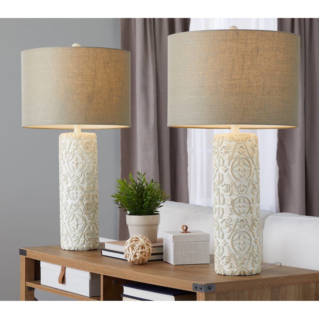 Porch & Den Charlotte 30" Polyresin Table Lamp (Set of 2)