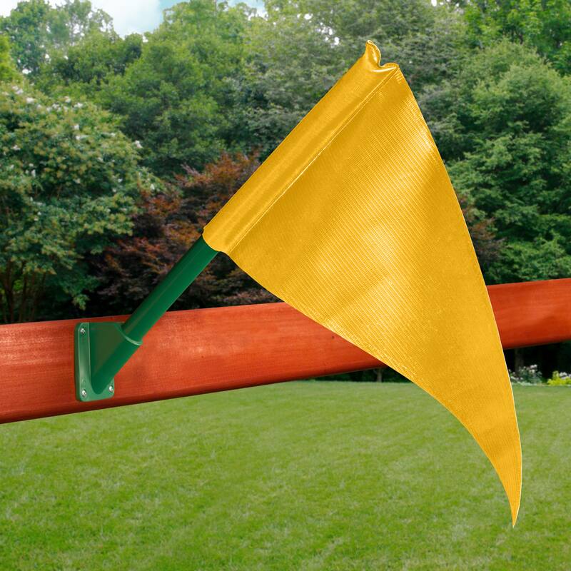 Gorilla Playsets Swing Set Flag Kit - Green or Yellow