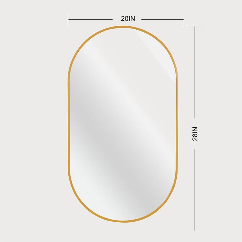 20 x 28 IN Pill Shpaed Mirror