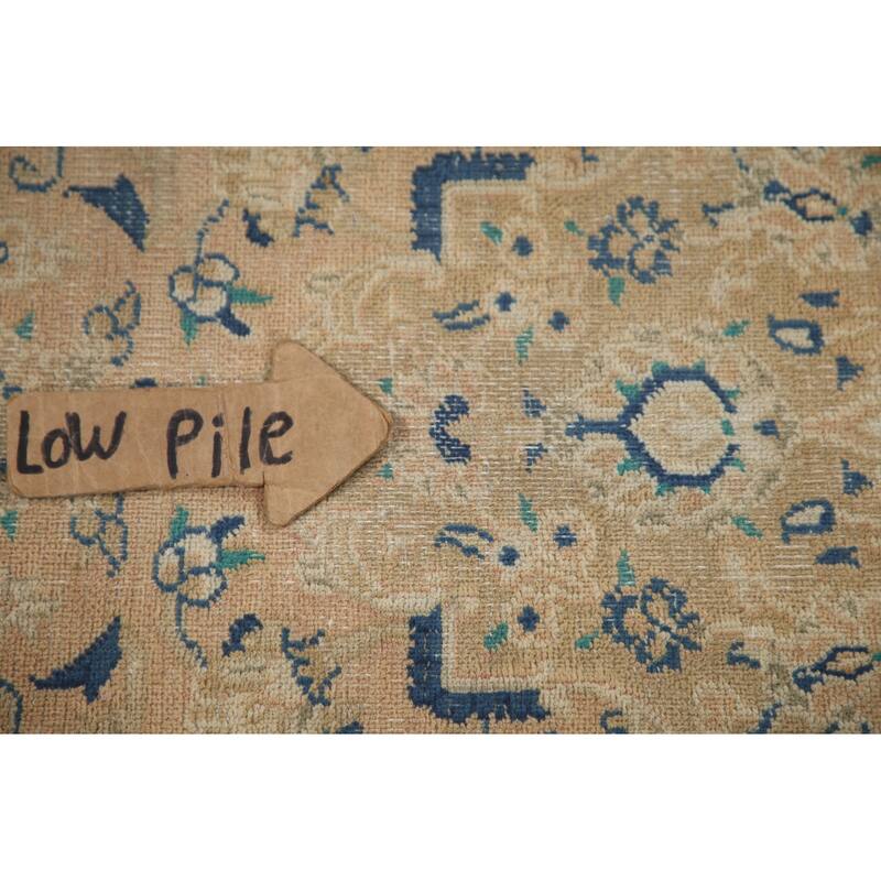 Hand Knotted Oriental 100% Wool Carpet Traditional Floral Oranges & Rust Mashad Area Rug - 12' 5'' X 9' 7''