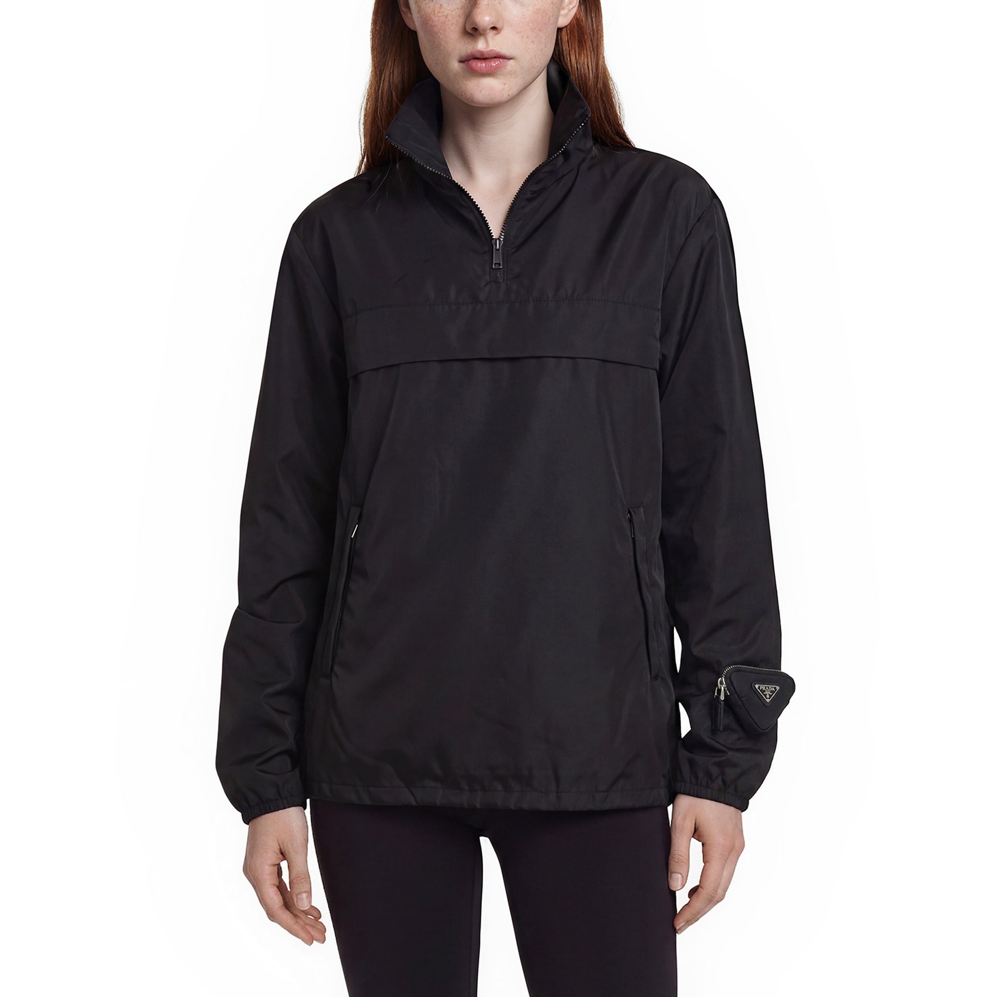 Prada Re-Nylon Quarter Zip Blouson