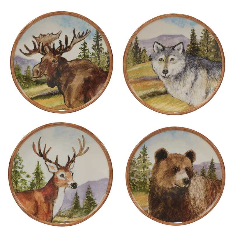 Certified International Mountain Summit 8.75" Salad/Dessert Plate, Set of 4