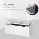 preview thumbnail 14 of 16, Outsunny 47" Wooden Outdoor Storage Bench with Removable Waterproof Lining