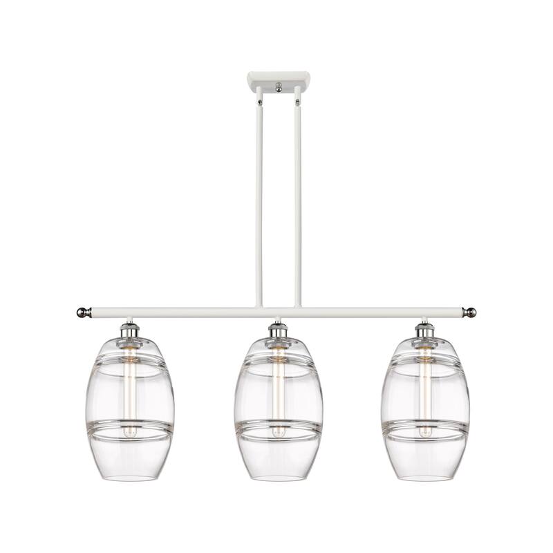 Innovations Lighting 516-3I-10-36 Vaz Linear Vaz 3 Light 36" Wide - White Polished Chrome / Clear