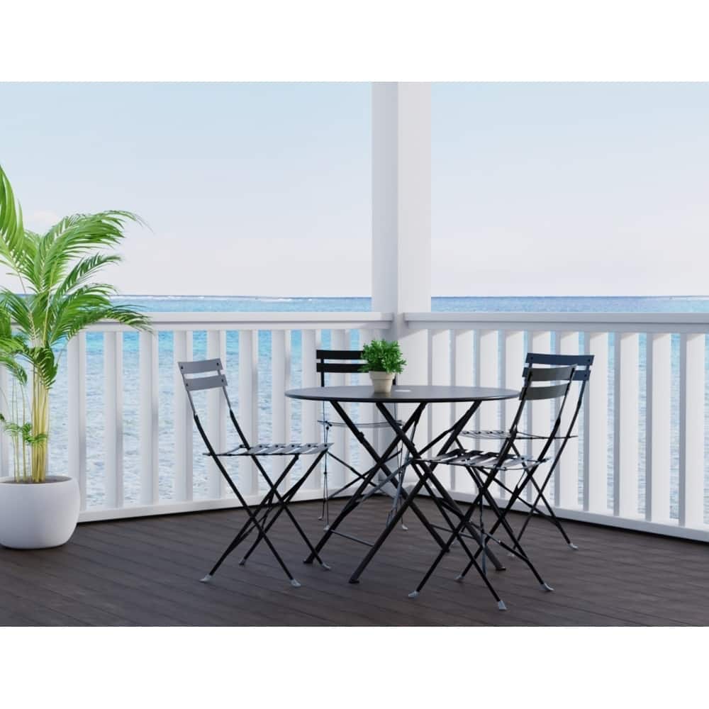Carolina Living Bistro 36" Round Table Outdoor Set - Set of 5