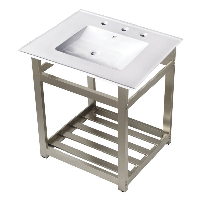 Kingston Brass 25" Wide Ceramic Console Sink
