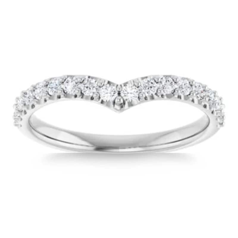 1/3Ct Round Cut Accent Wedding Ring Anniversary Gold Lab Grown