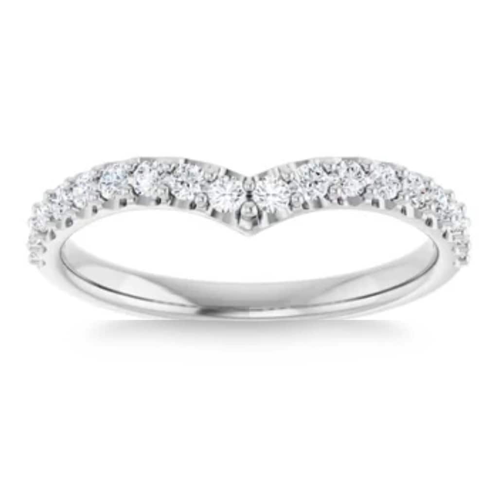 1/3Ct Round Cut Accent Wedding Ring Anniversary Gold Lab Grown