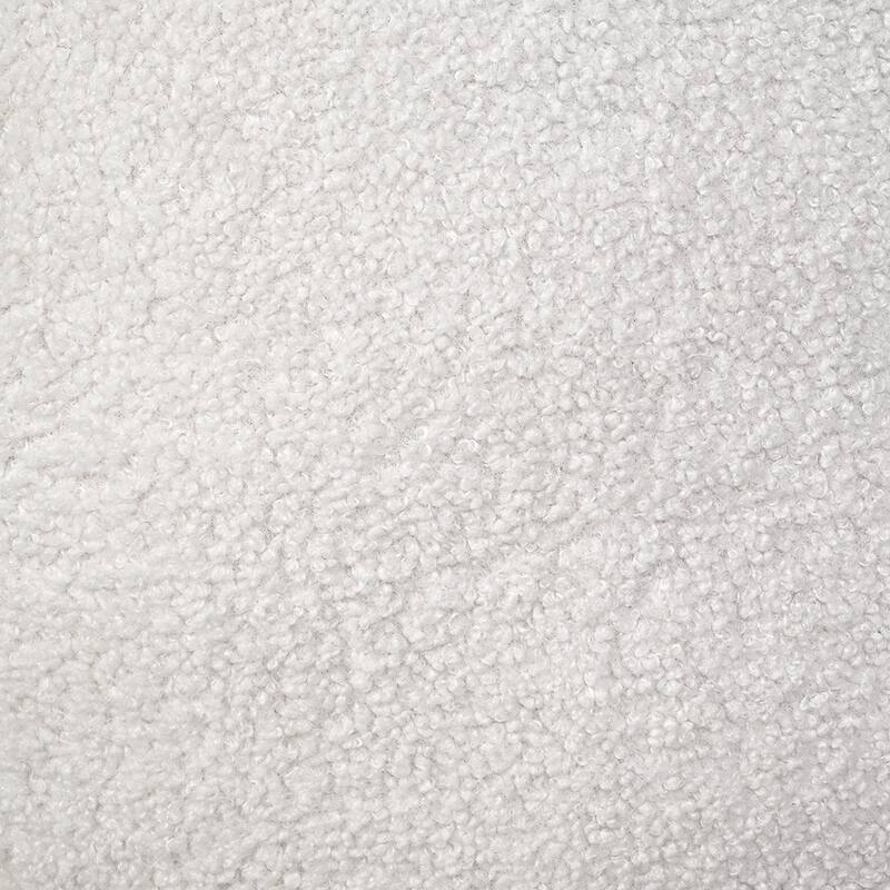 INK+IVY Jessel Shearling Sherpa Swivel Chair with Wood Base