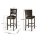 preview thumbnail 10 of 8, Mayfield Contemporary Bonded Leather Barstool (Set of 2) by Christopher Knight Home - 22.25" D x 18.50" W x 44.50" H