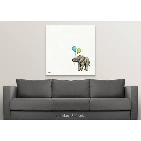Shop Nursery Elephant Canvas Wall Art Overstock 25491919