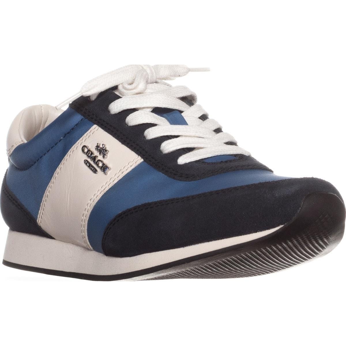 coach navy blue shoes