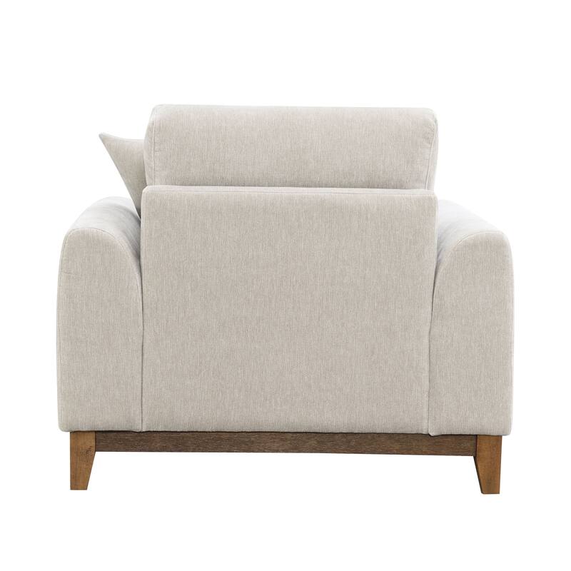 Furniture of America Lurek Mid Century Modern OEKO TEX Chenille Arm Chair