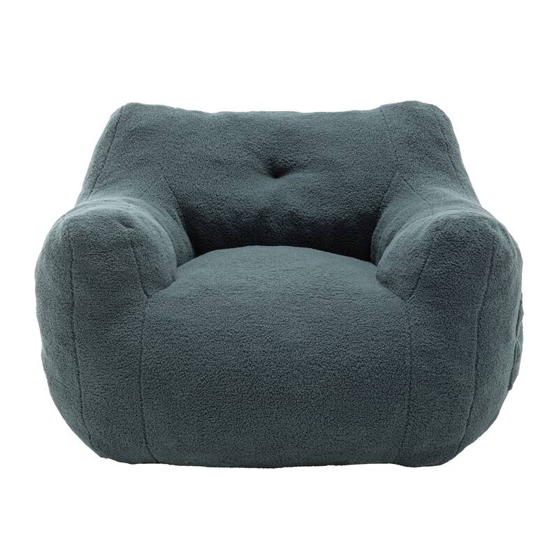 Anmytek Comfy Armrest Bean Bag Chair High-Density Foam Lazy Sofa