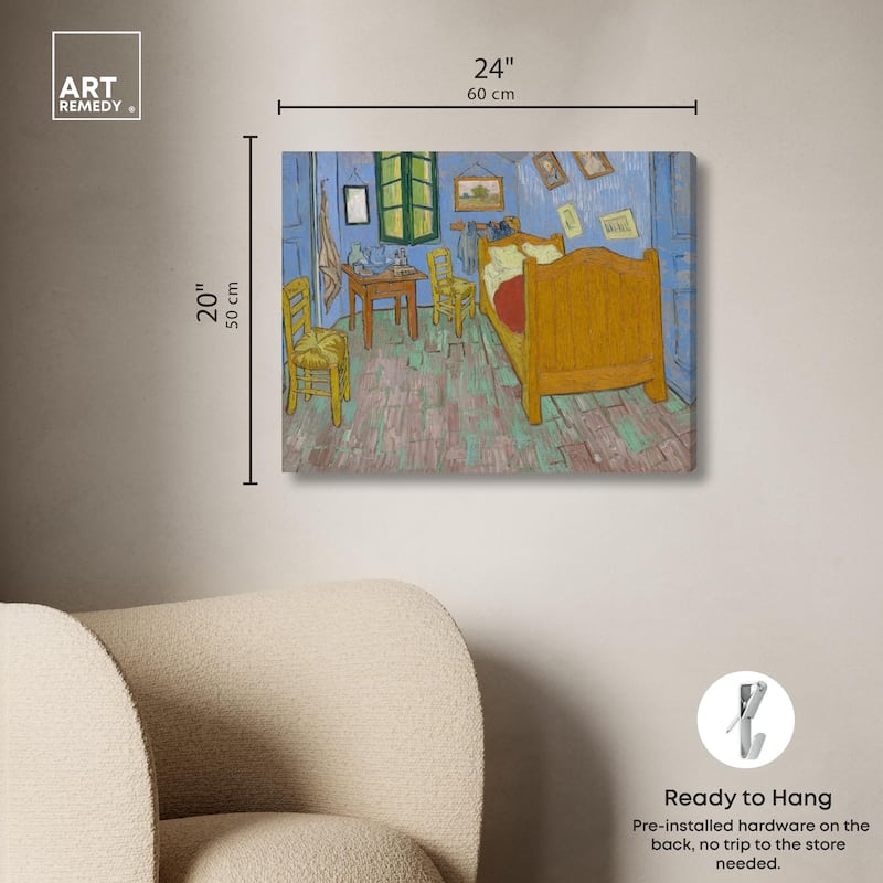 The Bedroom Canvas by Art Remedy, Gallery Wrapped