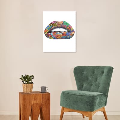 Wynwood Studio Canvas Fashion and Glam Bold and Bright Blue Modern & Contemporary Wall Art Canvas Print