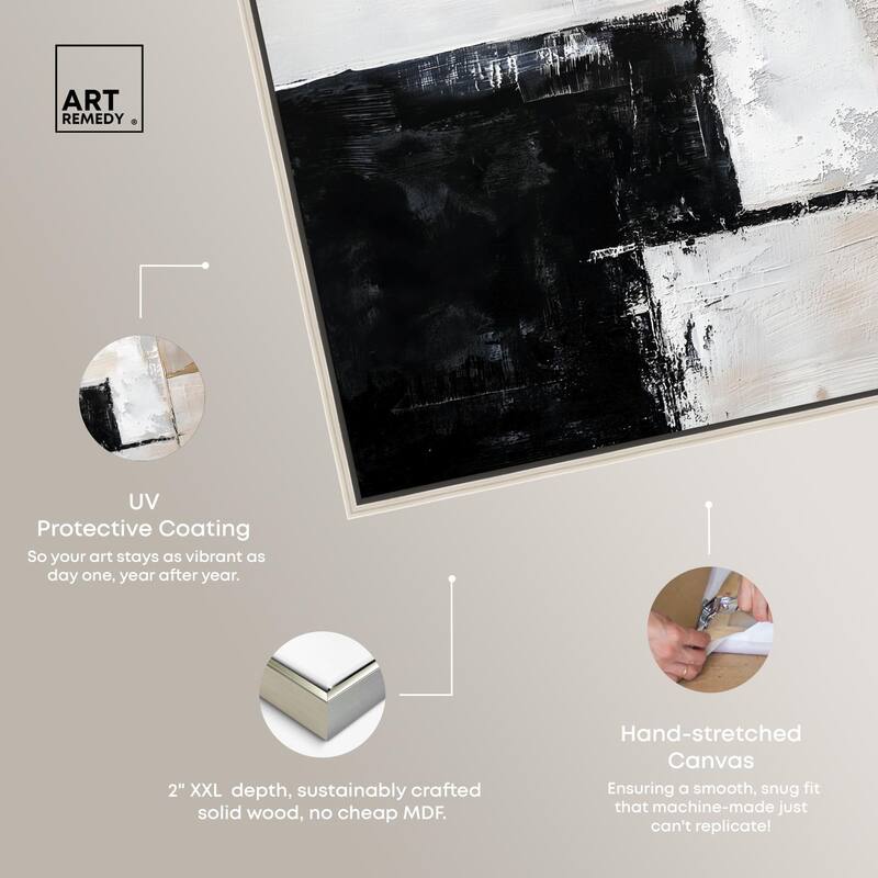 Black Dust and White Ash II Canvas by Art Remedy