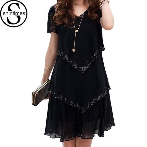 Shop 5xl Plus Size Women Clothing 2018 Chiffon Dress Summer