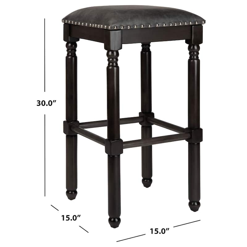 SAFAVIEH Dile 30 Inch Bar Stool - 15" x 15" x 30" - 15" x 15" x 30" - 15Wx15Dx30H