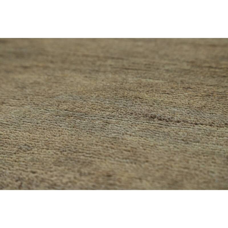 Modern Gabbeh Oriental Foyer Rug Stripe Hand-Knotted Wool Carpet - 3'3"x 5'1"