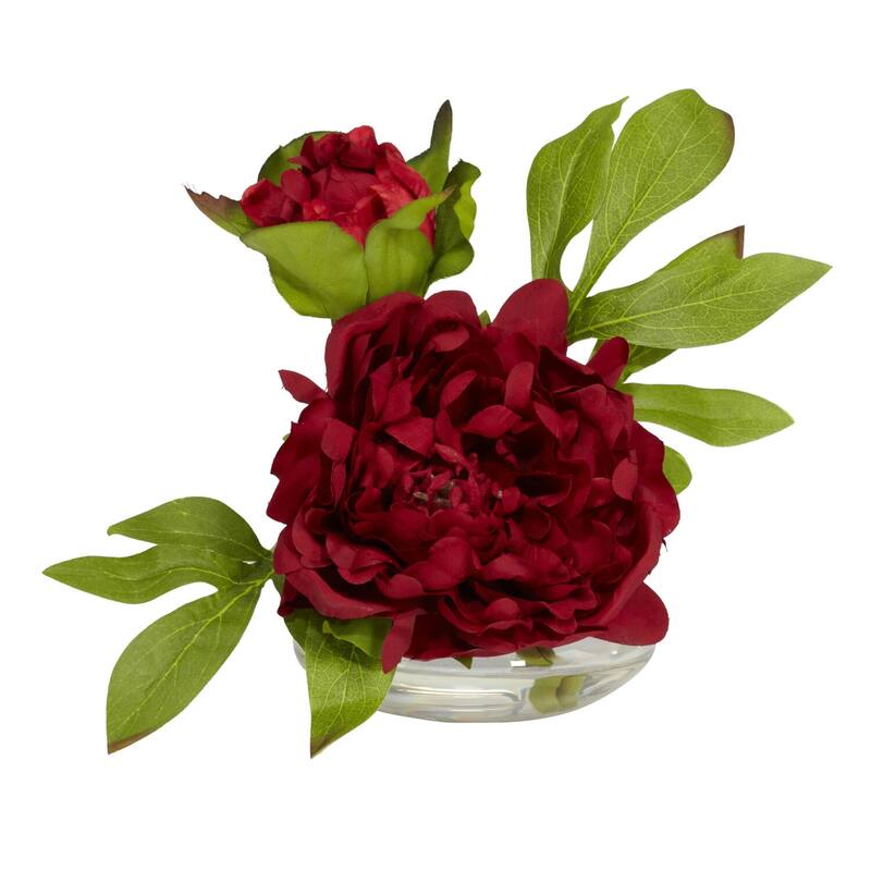 Floral Vase Set of 3 - Small Decorative Vases with Artificial Flowers - Home Decor for Tables & Shelves - 6