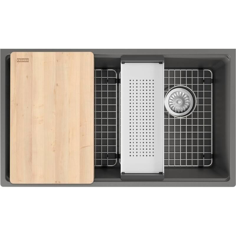 Franke MAG11031OW-WKC Maris 33" Undermount Single Basin Granite - Stone Grey