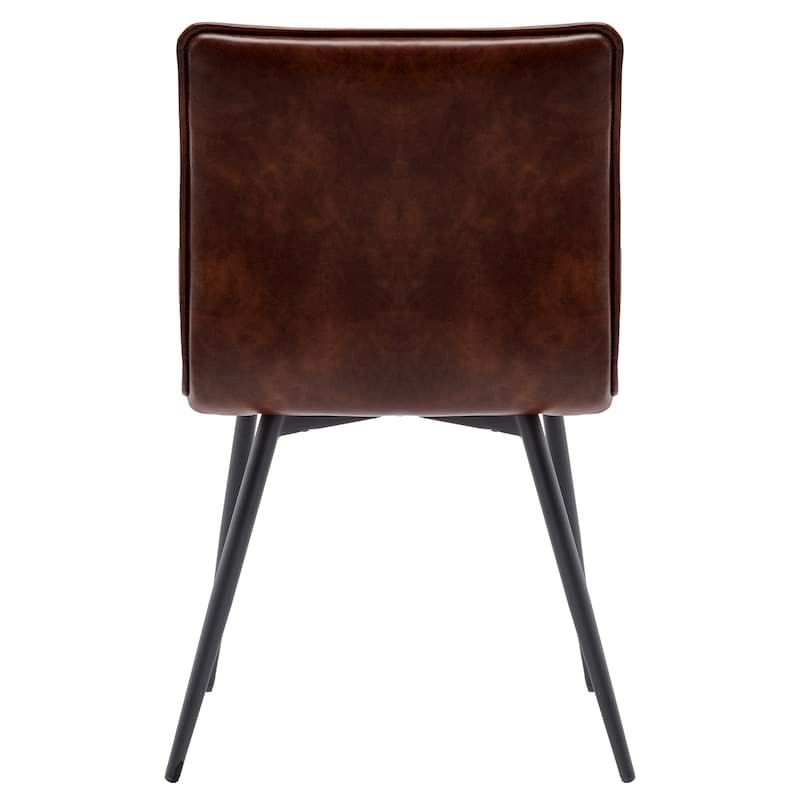 Minimalist 19" Wide Faux Leather Dining Chairs