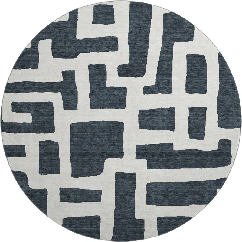 Premium Washable Super Soft Geo Maze Mayfield Rug