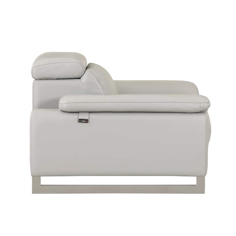 Top Grain Italian Leather Loveseat