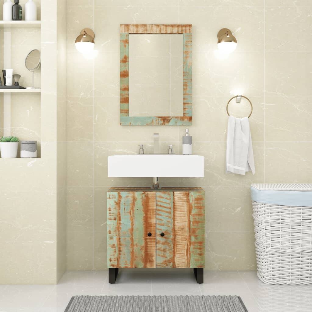 vidaXL Bathroom Furniture Set Mixed Color - 13.0 x 24.4 x 22.8 in