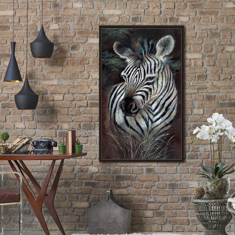 "Striped Innocence" by Ruane Manning Print on Floating Canvas