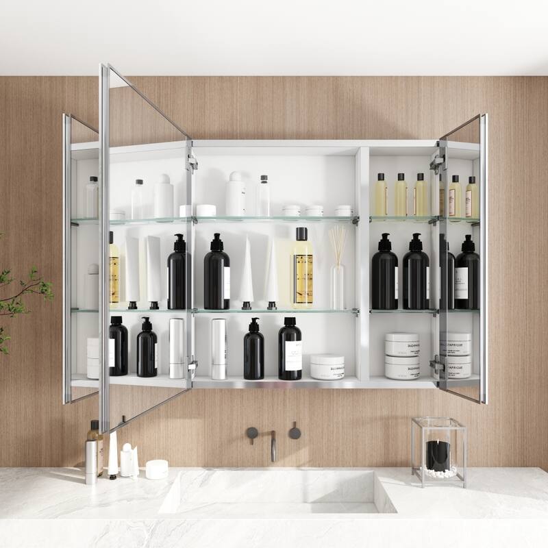 36'' x 26'' Recessed or Surface Mount Medicine Cabinet with Mirror
