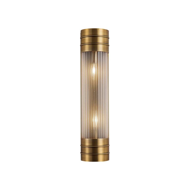Alora Lighting WV348218 Willard 2 Light 19" Tall Wall Sconce - Vintage Brass / Clear Prismatic Glass